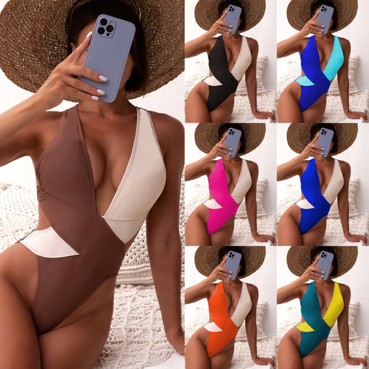 Color blocked bikini